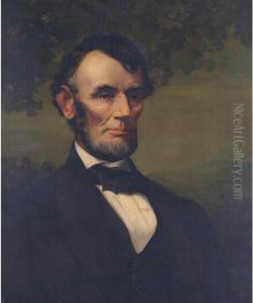 Portrait Of Abraham Lincoln Oil Painting by Charles M. Shean