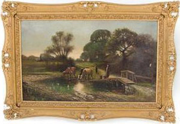 The Old Farmstead Oil Painting by Christopher H. Shearer