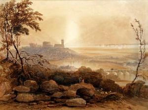 Lancaster In 1848 Oil Painting by George Sidney Shepherd