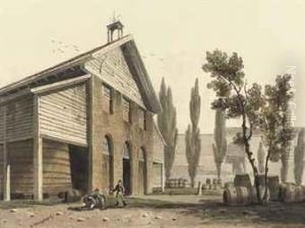 Beaufoy's Vinegar Yard, Lambeth, London Oil Painting by George Sidney Shepherd