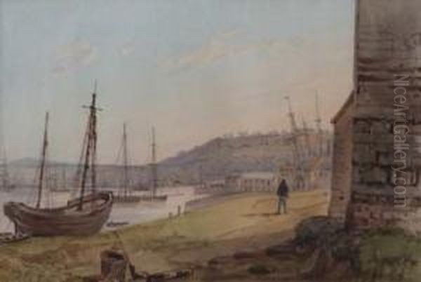 View Near Plymouth, 
Devon Oil Painting by George Sidney Shepherd