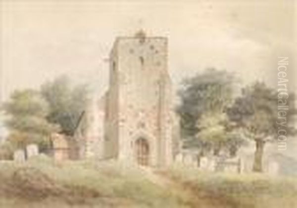 St Michael'schurch, St Albans Oil Painting by Thomas Hosmer Shepherd