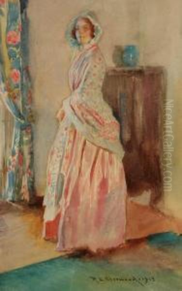 In The Parlor Oil Painting by Rosina Emmet Sherwood