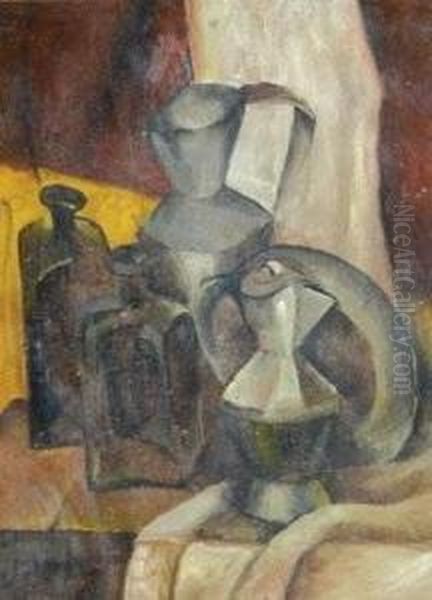 Aleksandr Vasilievich Still-life With Coffee Pot Oil Painting by Aleksander V. Shevchenko