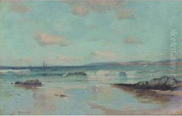 Coastal Landscape Oil Painting by Henry Shields