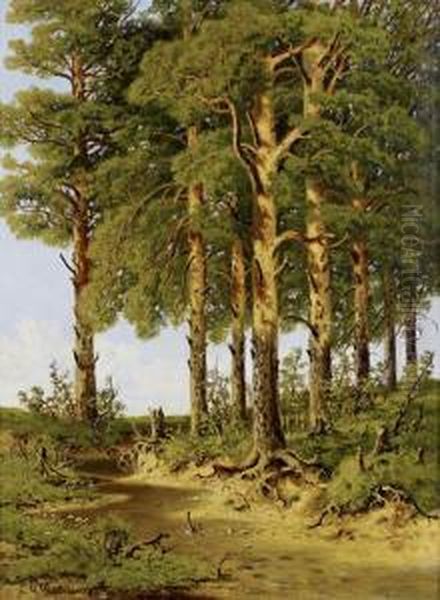 The Forest Clearing Oil Painting by Ivan Shishkin