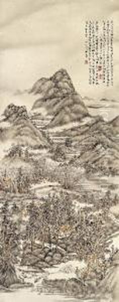 Landscape After Dong Yuan by Fang Shishu