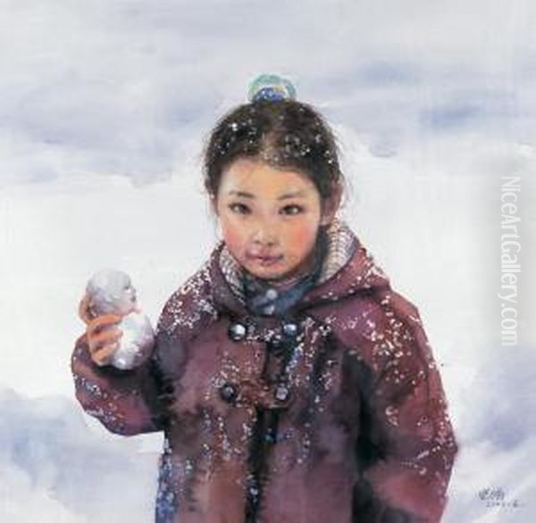 Winter Oil Painting by Shitao