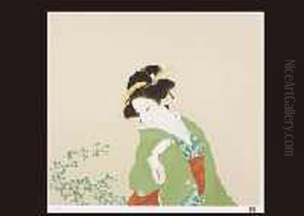 Early Autumn Oil Painting by Uemura Shoen