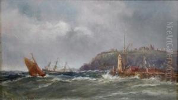 View Of Whitby Oil Painting by Richard Short