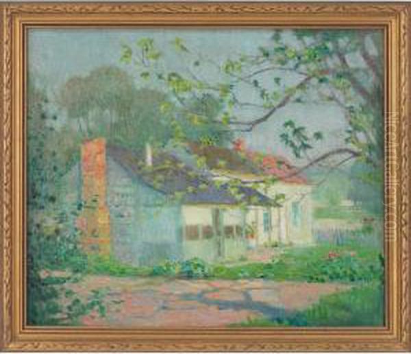 Summer Home Oil Painting by Ada Walter Shulz