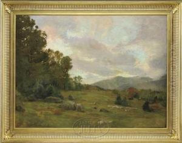 Mountain Pasture Oil Painting by Roswell Morse Shurtleff