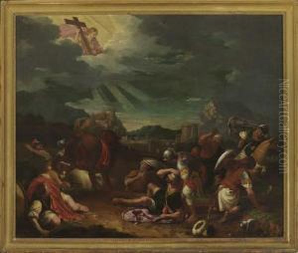 Der Sturz Des Saulus. Oil Painting by Johann Friedrich Sichelbein