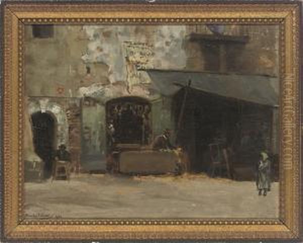 The Letter Writer, Naples Oil Painting by Bernard Sickert