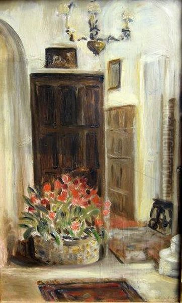 An Interior Scene Oil Painting by Bernard Sickert