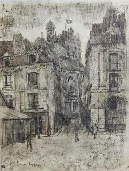 View Of St Jacques, Corner Of Rue Duquesne Oil Painting by Walter Richard Sickert