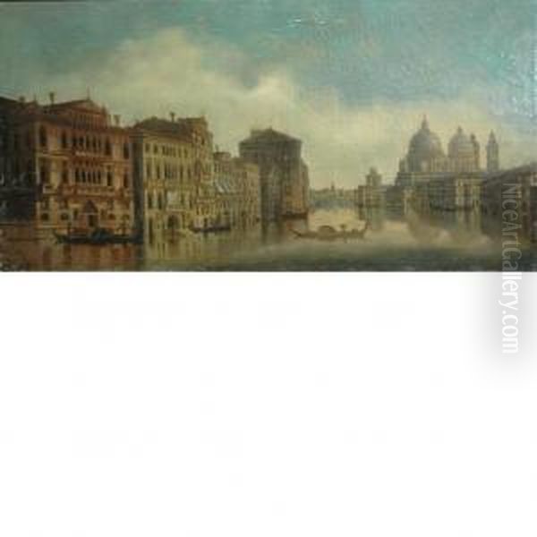 The Entrance To The Grand Canal, Venice Oil Painting by August Siegert