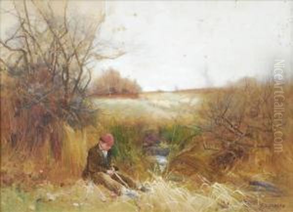 The Shepherd Boy Oil Painting by Benjamin D. Sigmund