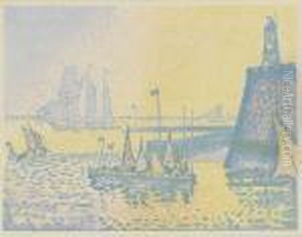 Le Soir Oil Painting by Paul Signac