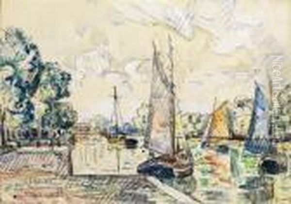 Le Voilier Oil Painting by Paul Signac