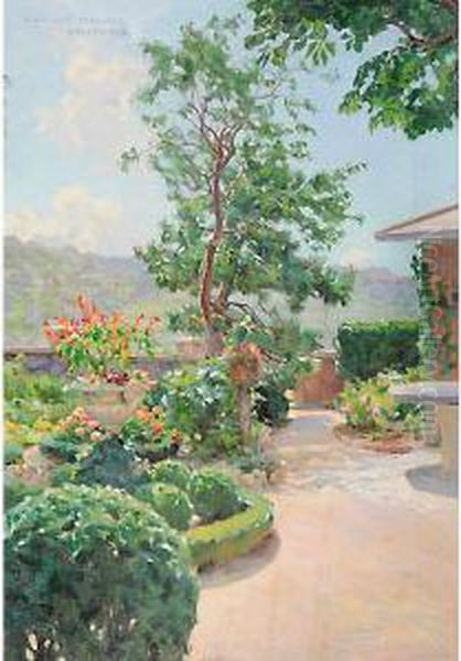 Giardino A Trieste Oil Painting by Giuseppe Sigon