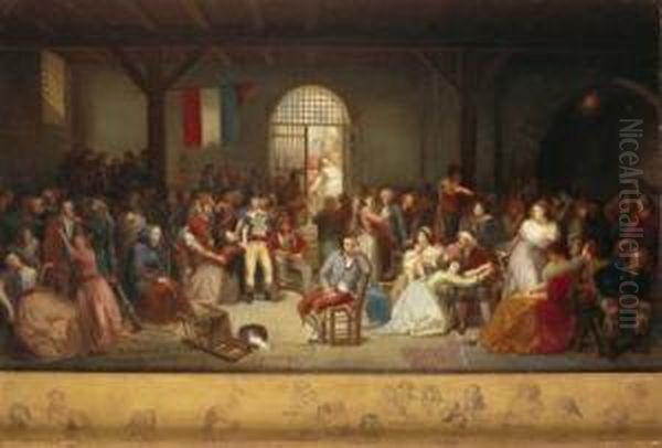 Juicio De Andrea Chenier Oil Painting by Joaquin Siguenza