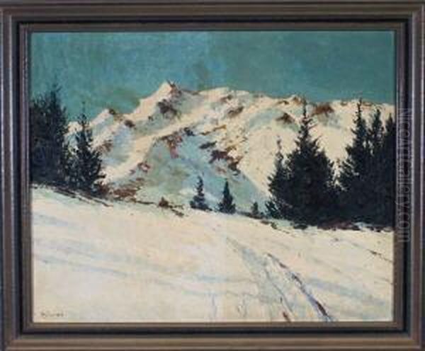 Winter Am Kitzsteinhorn Oil Painting by Rolf Sigurd