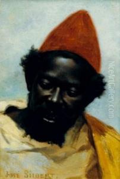 Portrait Au Bonnet Rouge Oil Painting by Jose Silbert