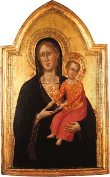 Madonna Col Bambino Oil Painting by Silvestro Dei Gherarducci