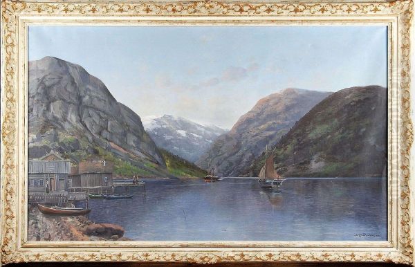 Signerad Oil Painting by Sigvard Simensen