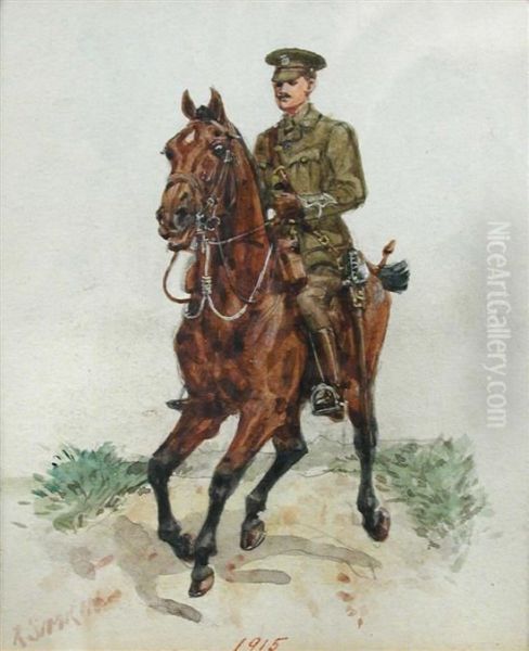 The Imperial Yeomanry Oil Painting by Richard Simkin