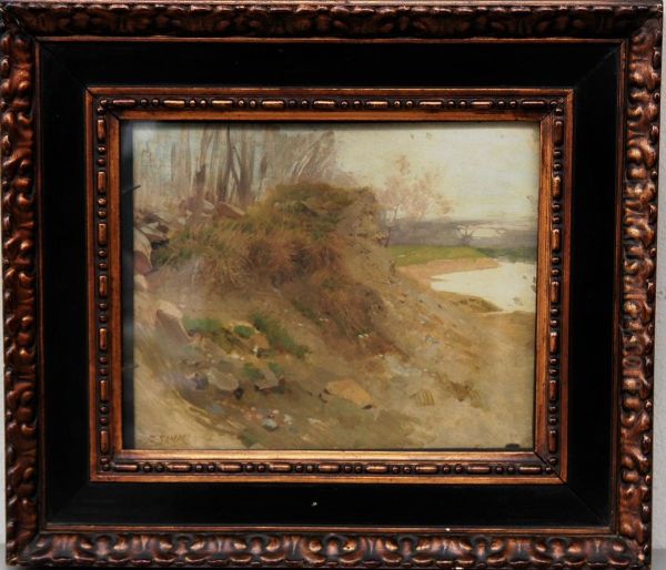 Scorcio Di Fiume Oil Painting by Franz Xaver Simm