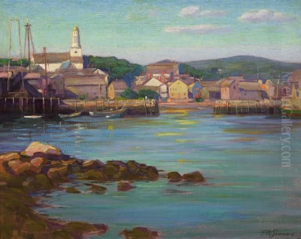 Summer Day, Rockport Oil Painting by Freeman Willis Simmons