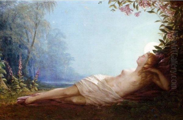 The Sleep Of Titania Oil Painting by John Simmons