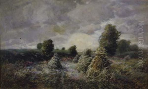 Late Summer Landscape Oil Painting by John Simon