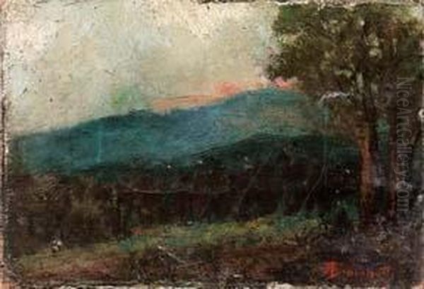 Paesaggio Oil Painting by Alfonso Simonetti