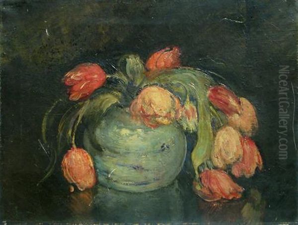 Tulipes Oil Painting by Mihai Simonidi