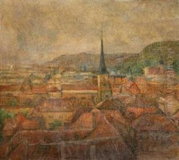 Blick Auf Die Kleinseite Oil Painting by Jaroslav Simunek