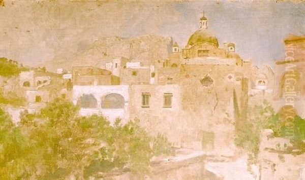 Fra Capri Oil Painting by Otto Sinding