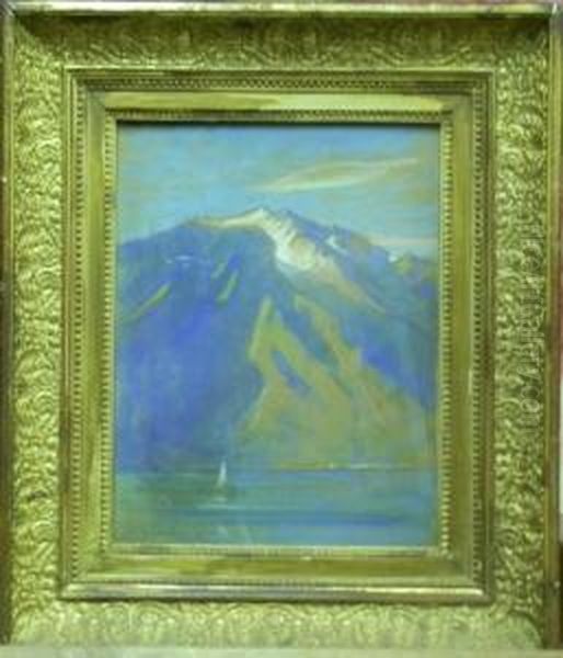 Paysage De Montagne Oil Painting by Andre Sinet