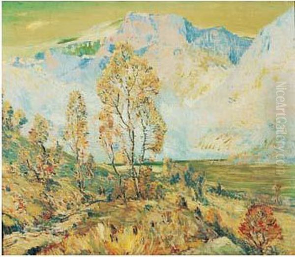 Paysage De Montagne Oil Painting by William Henry, Singer Jnr.