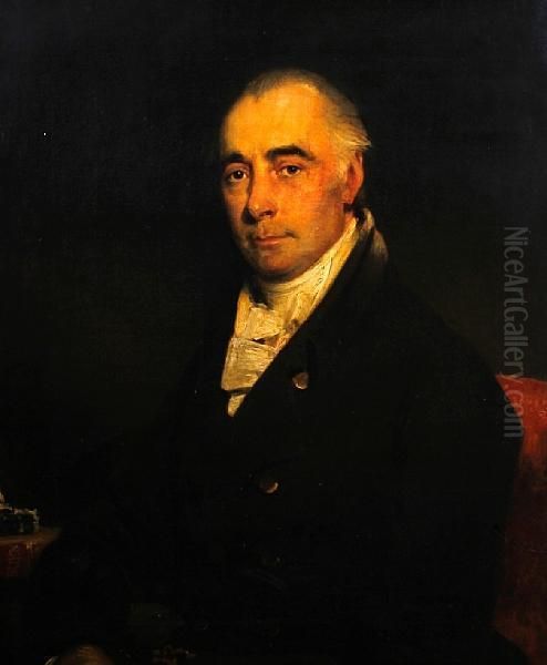 A Portrait Of John Brickdale Of Stoodleigh,devon Oil Painting by Henry Singleton