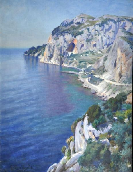 Capri Oil Painting by Paolucci Goffredo Sinibaldi