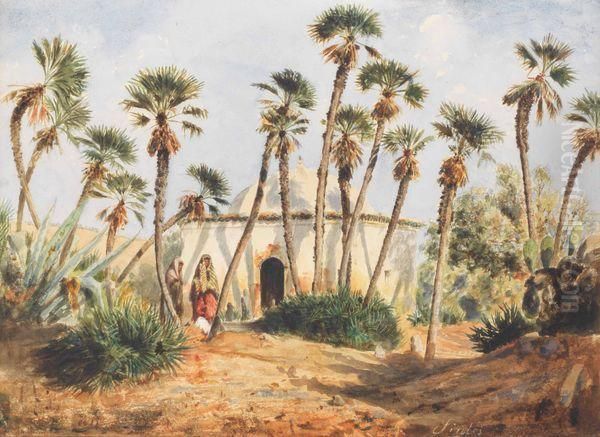 La Palmeraie Oil Painting by Joseph Sintes