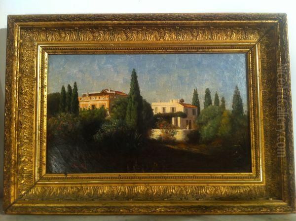 Villas, Rome ? Oil Painting by Joseph Sintes