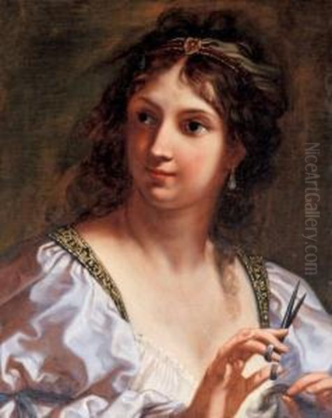 Berenice Ii D'egypte Oil Painting by Elisabetta Sirani