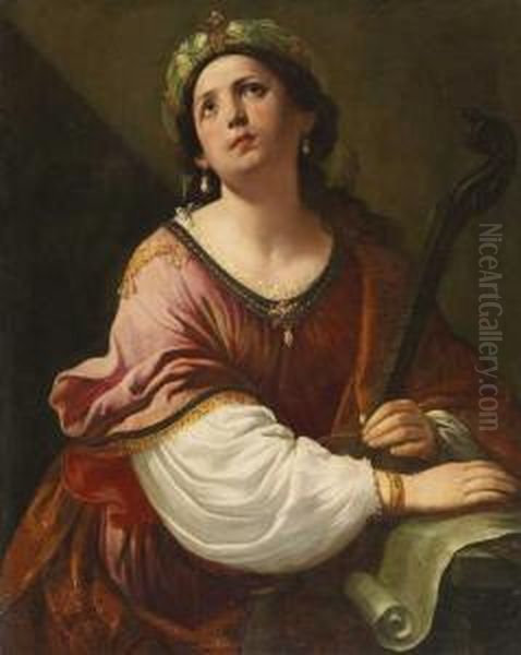 Heilige Cacilie Oil Painting by Giovanni Andrea Sirani