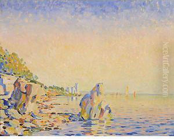 Miramare Visto Da Santa Croce Oil Painting by Albert Sirk