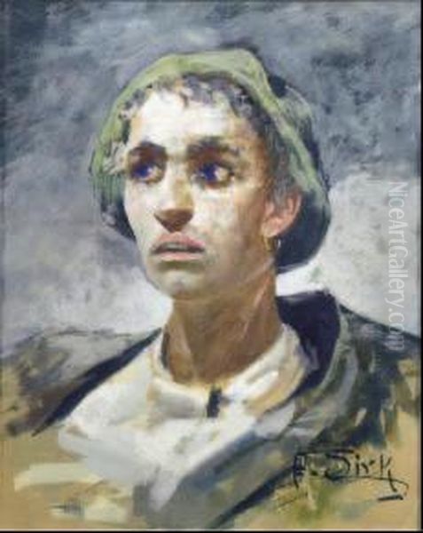 Giovane Marinaio Oil Painting by Albert Sirk