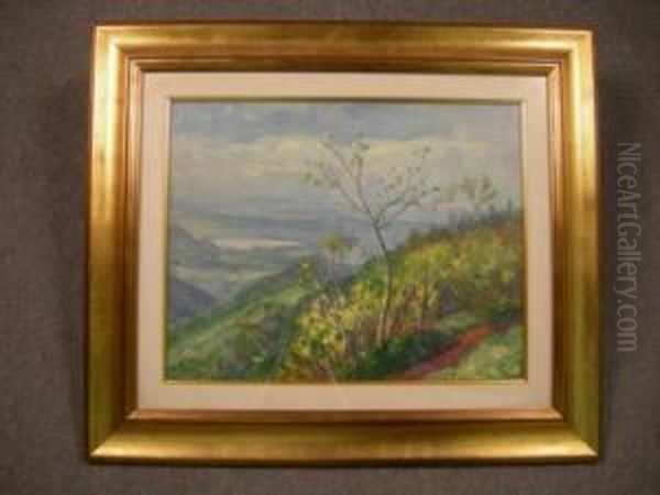 Paesaggio Collinare Oil Painting by Giovanni Sirombo